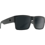 Spy Cyrus Sunglasses - Soft Matte Dark Gray - Happy Gray Green Polar with Black Spectra Mirror