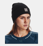 Under Armour Women's UA Halftime Cuff Beanie -Black / Pewter / Ghost Gray - 001