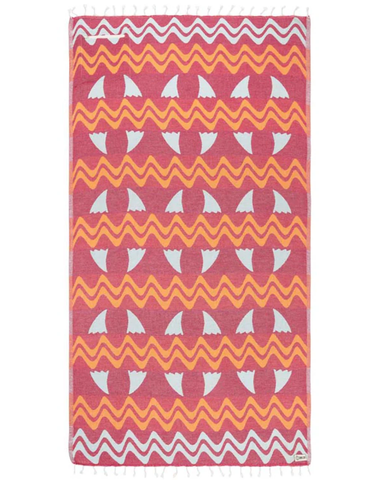 Sand Cloud Towel - Boho Fin With Zipper Pocket