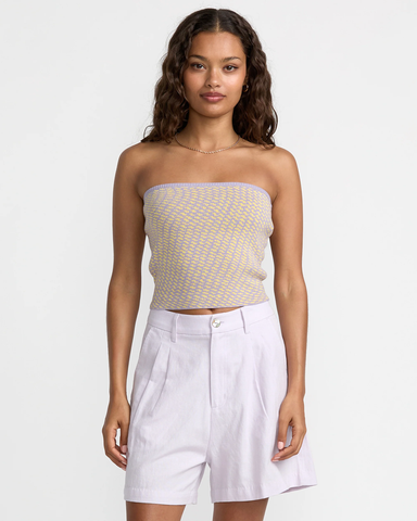 RVCA Womens Cece Tube Top - Blue Plum
