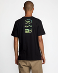 RVCA Mens Stone Wash SS Tee - Black