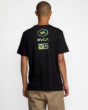 RVCA Mens Stone Wash SS Tee - Black