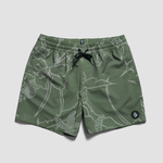 Volcom Volcom Men's Lido Print 16" Trunks - Light Olive