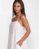 RVCA Womens New Yume Maxi Dress - Whisper White