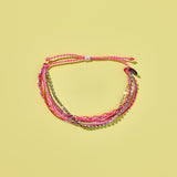 Pura Vida Laguna String and Chain Bracelet ~ Daiquiri