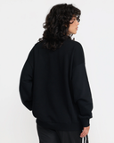 RVCA Women's Squad Oversized Crew - Black