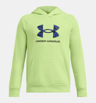 Under Armour Boys' UA Rival Fleece Big Logo Print Fill Hoodie