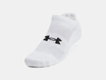 Under Armour Unisex UA Training Cotton 6-Pack No Show Socks - White - 100