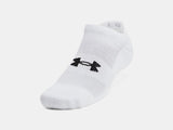 Under Armour Unisex UA Training Cotton 6-Pack No Show Socks - White - 100