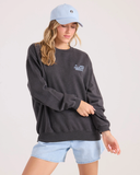 Volcom Women's Levy Fleece Crew - Vintage Black