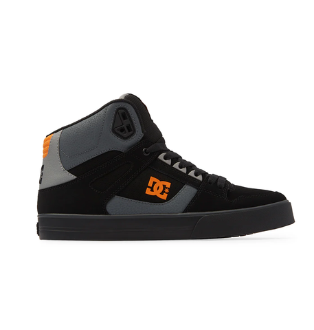 DC Men's Pure High-Top WC Shoes - Black/Orange