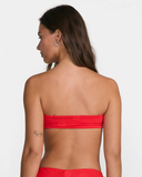 RVCA Women's Daisies Tube Bandeau - Red