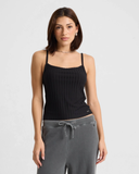 Volcom Women's Lived In Rib Tank - Vintage Black