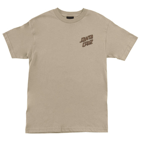 Santa Cruz Mens Screaming Grizzly T-Shirt - Sand