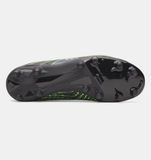 Under Armour Youth UA Shadow Select 4 FG Jr. Soccer Cleats - Black / Titan Gray / Hyper Green - 001