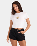Volcom Women's As If Baby Tee - White