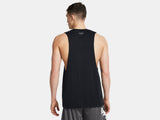Under Armour Men's UA Left Chest Cut-Off Tank - Black - 001