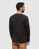 Tentree Mens Baker TreeBlend Classic Longsleeve - Meteorite Black