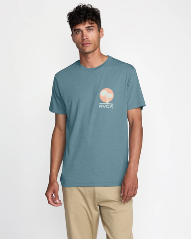 RVCA Mens Puerto Neuvo SS Tee - Vintage Navy