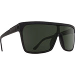 Spy Flynn Sunglasses - Soft Matte Black - Happy Gray Green