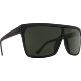 Spy Flynn Sunglasses - Soft Matte Black - Happy Gray Green