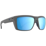 Spy Overhaul XL Sunglasses - Matte Gray - Happy Boost Polar Ice Blue Mirror + ANSI