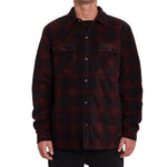 Volcom Mens Bowered 2 Lined Fleece Jacket Navy