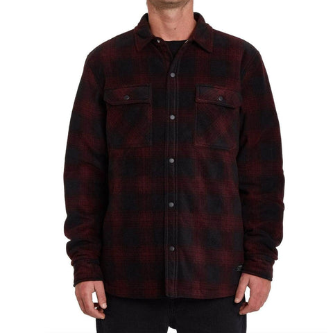 Volcom Mens Bowered 2 Lined Fleece Jacket Navy