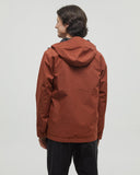 Tentree Mens Nimbus Water Repellent Hooded Rain Jacket - Sequoia