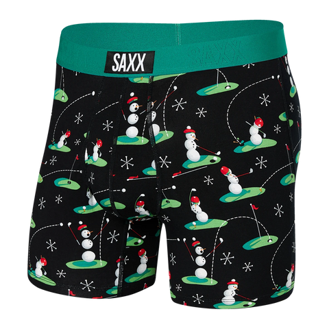 Saxx Ultra Underwear - 18 Ho Ho Holes- Black
