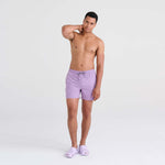Saxx Mens Oh Buoy Stretch Volley 5" Swim Short - Purple Haze