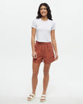 Tentree Women's Cascades Relaxed High Rise Pull-on Short - Clay Tile