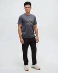 Tentree Mens Sasquatch Sends It T-Shirt - Graphite / Paloma Grey