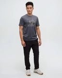 Tentree Mens Sasquatch Sends It T-Shirt - Graphite / Paloma Grey