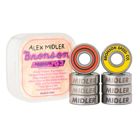Bronson Speed Co. Alex Midler Pro G3 BOX/8 Skateboard Bearings