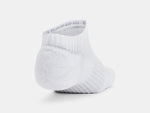 Under Armour Unisex UA Training Cotton 6-Pack No Show Socks - White - 100