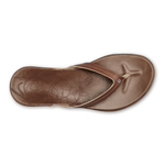 OluKai Womens Honu Leather Beach Sandals - Tan