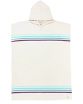 Sand Cloud Hooded Poncho - Stripe Aqua
