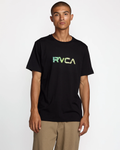 RVCA Mens Stone Wash SS Tee - Black