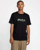 RVCA Mens Stone Wash SS Tee - Black