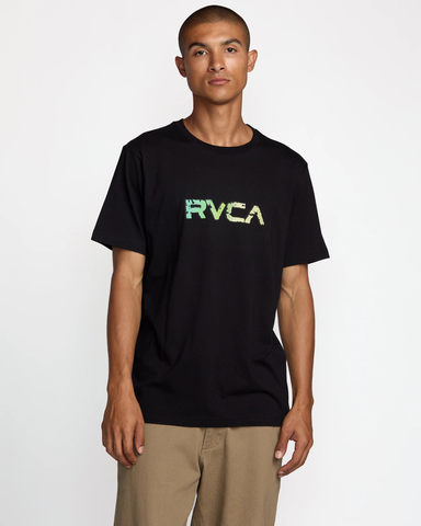 RVCA Mens Stone Wash SS Tee - Black
