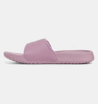 Under Armour Women's UA Ignite Select Slides - Purple Prime / Metallic Gray Dawn - 521