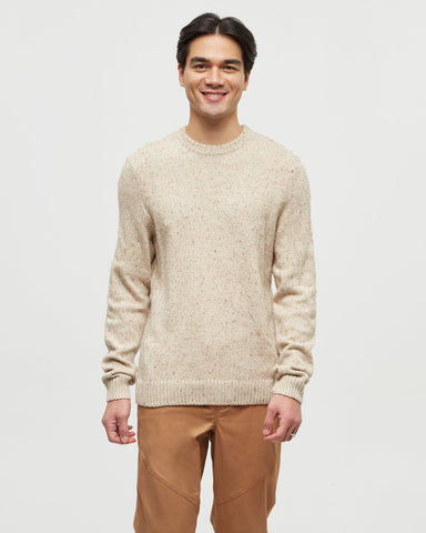Tentree Mens Rambler Sweater - Warm Oak Nep