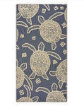 Sand Cloud W/ Zipper Pocket Towel - Flatback Turtle