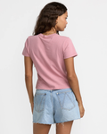 RVCA Womens That Balance Baby Tee - Amethyst Smoke