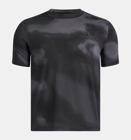 Under Armour Boys' UA Vanish Printed Short Sleeve - Black / Castlerock - 001