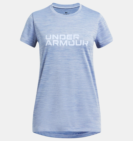 Under Armour Girls' UA Tech™ Twist Wordmark Logo Short Sleeve