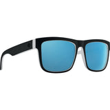 Spy Discord Sunglasses - Whitewall - Happy Gray Green Polar with Light Blue Spectra Mirror