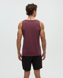 Tentree Mens Pender Tank - Rosewood Fleck