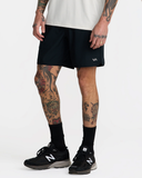 RVCA Mens Yogger Stretch 17" Short - Black